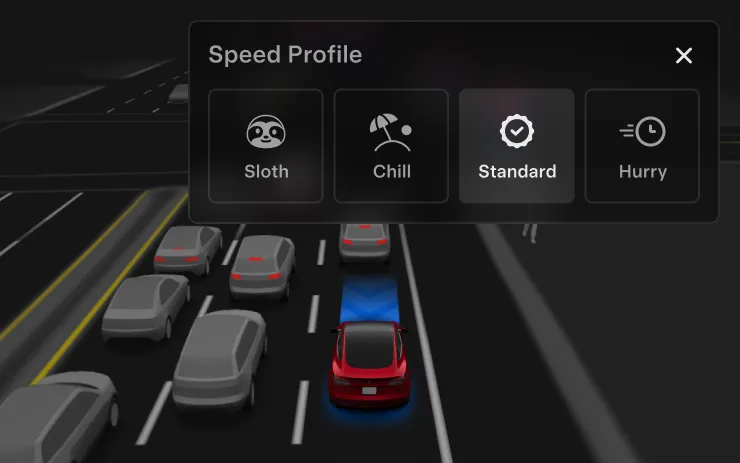 Speed profiles