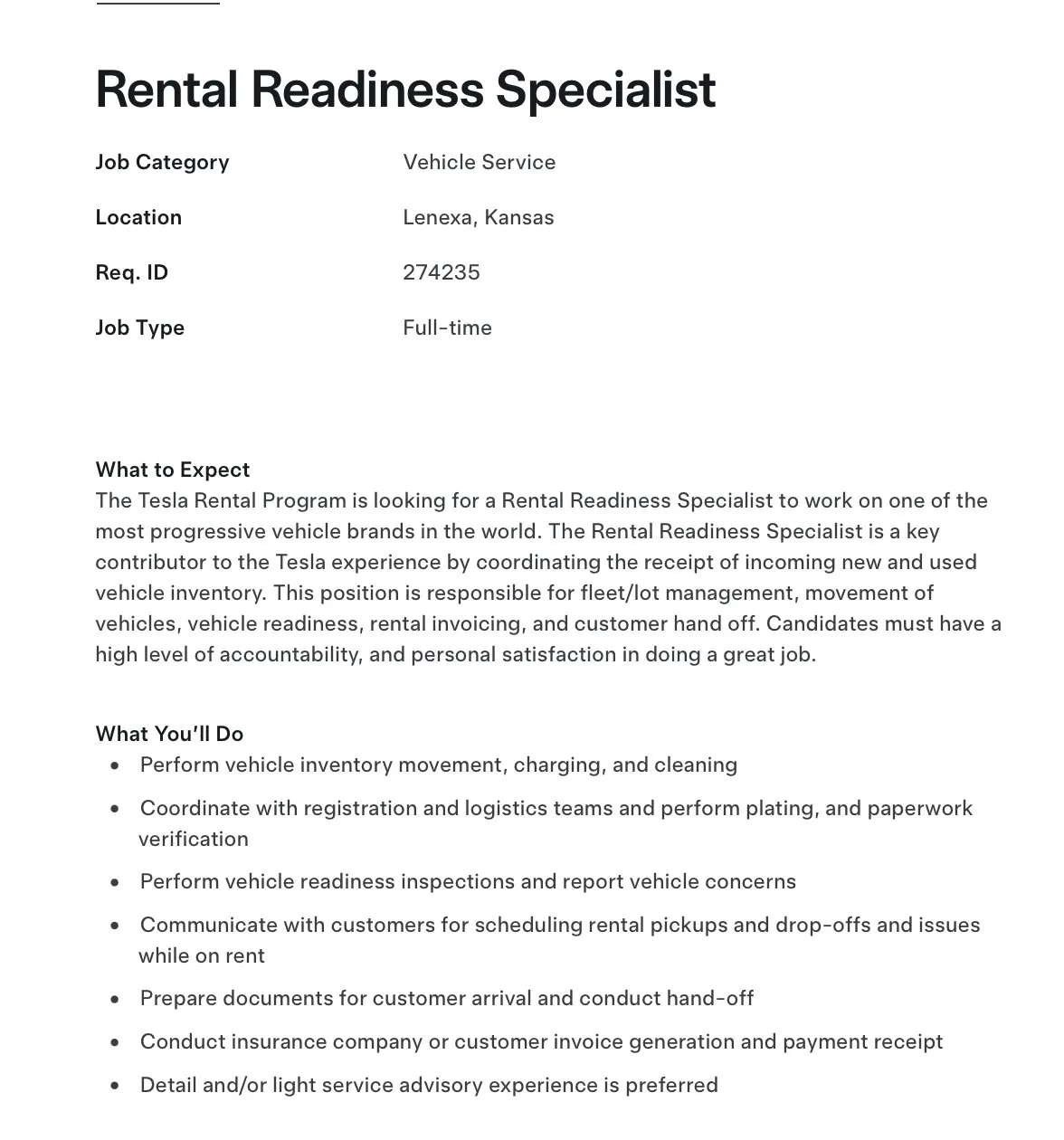 Rental Readiness Specialist
