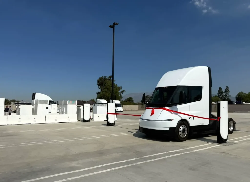 Tesla Megacharger in Bloomington, California