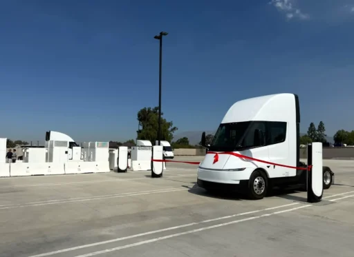 Tesla Megacharger in Bloomington, California