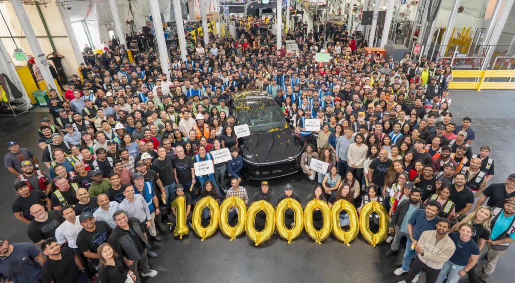 Tesla hits 10 million vehicles built
