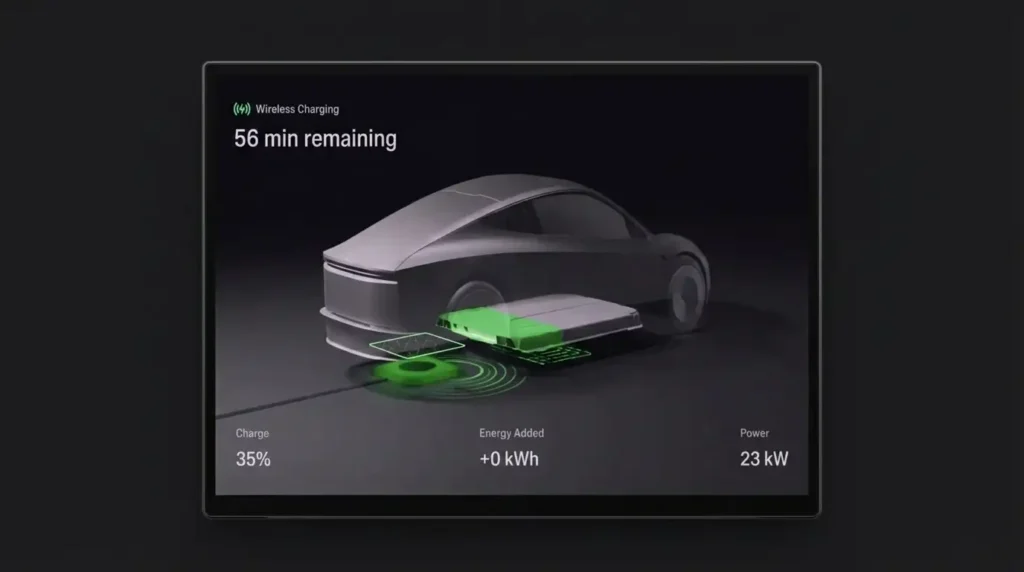 Wireless Charging Tesla