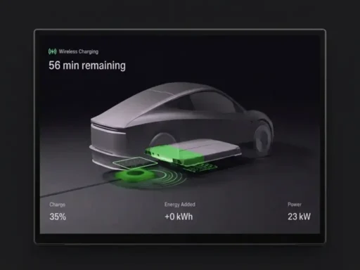 Wireless Charging Tesla