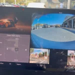 Tesla Cybercab manual touchscreen drive panel surfaces in test footage