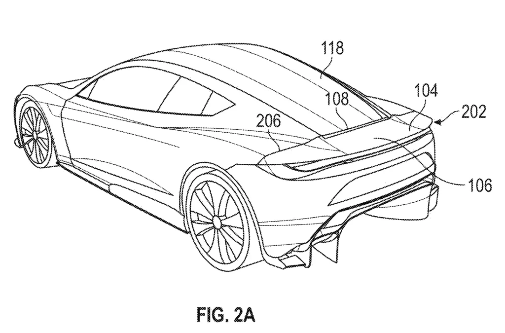 Hidden Rear Wing Patent Roadster