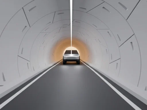 Hyperloop tunnel 3D
