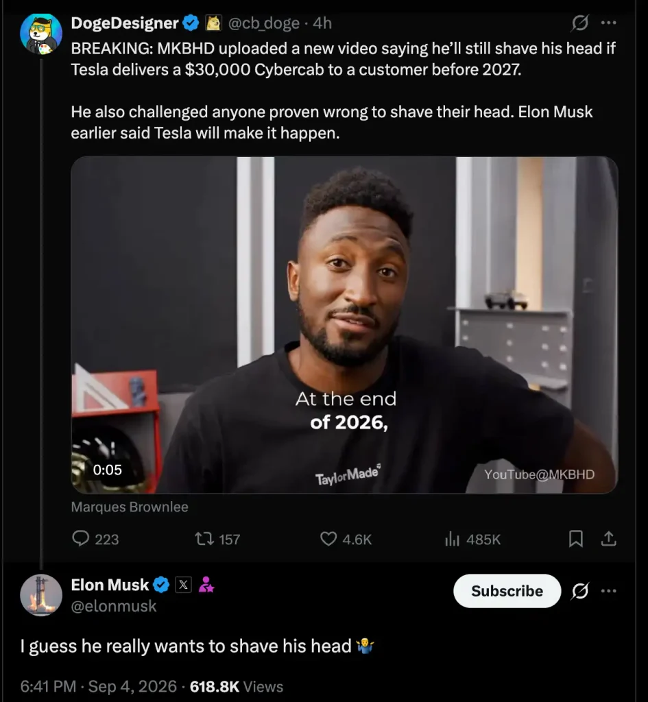 MKBHD Challenged Musk