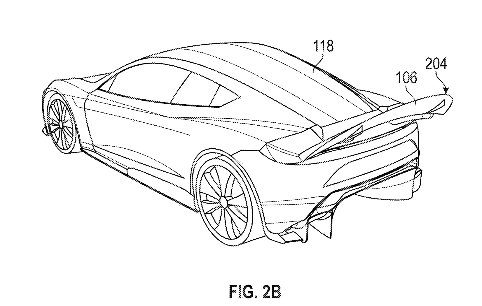 Rear Wing Patent Roadster