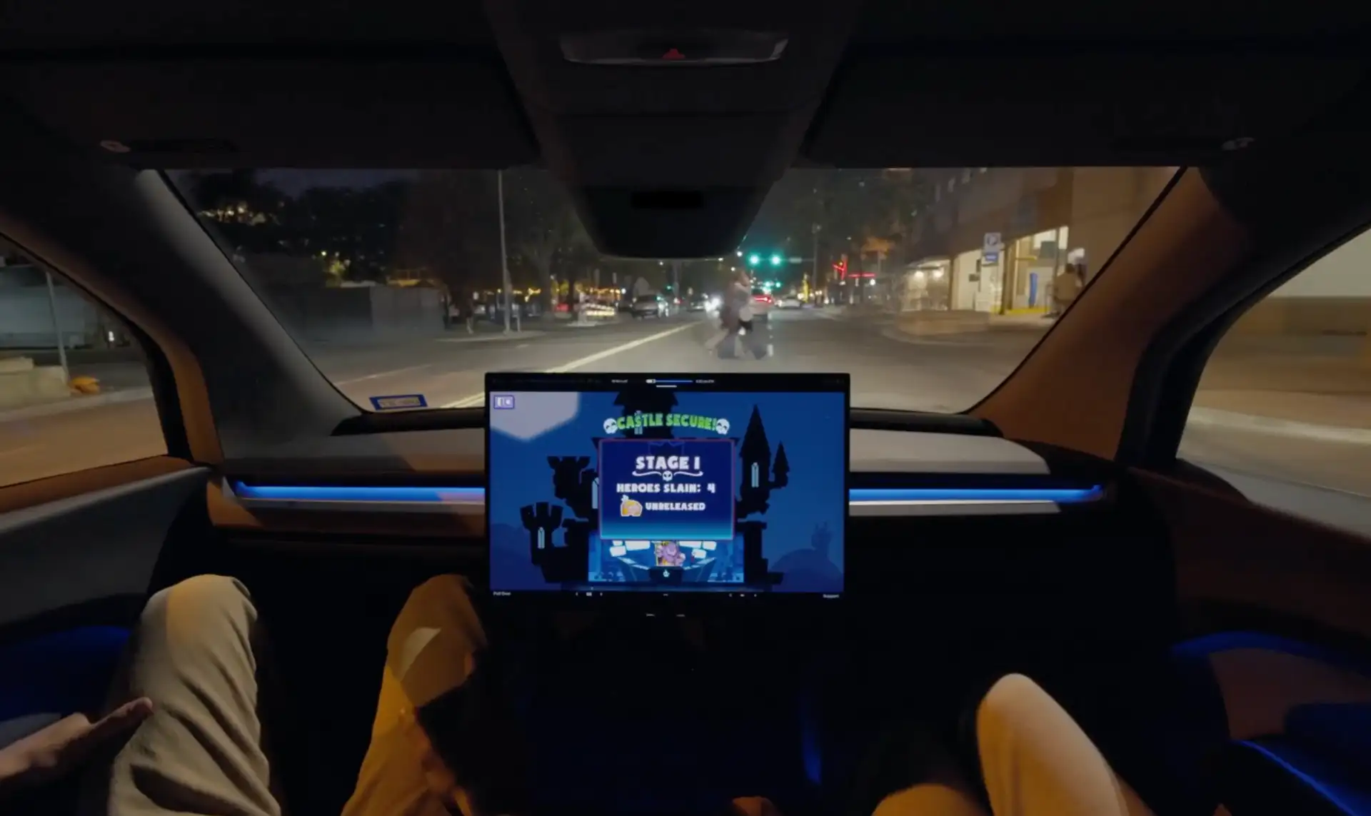 Tesla Cybercab Gaming