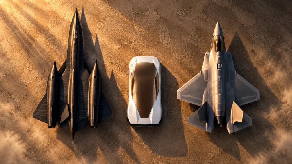 SR-71 and F-35 and Tesla RoadsSR-71 and Tesla Roadster